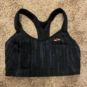 Brooks Black and Navy Sports Bra